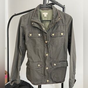 J. Crew Sage Green Utility Jacket